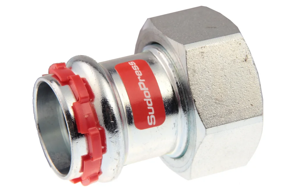 Speciale Aanbieding VSH Sudopress rechte koppeling 2-delig 18 x 3/4" staal verzinkt