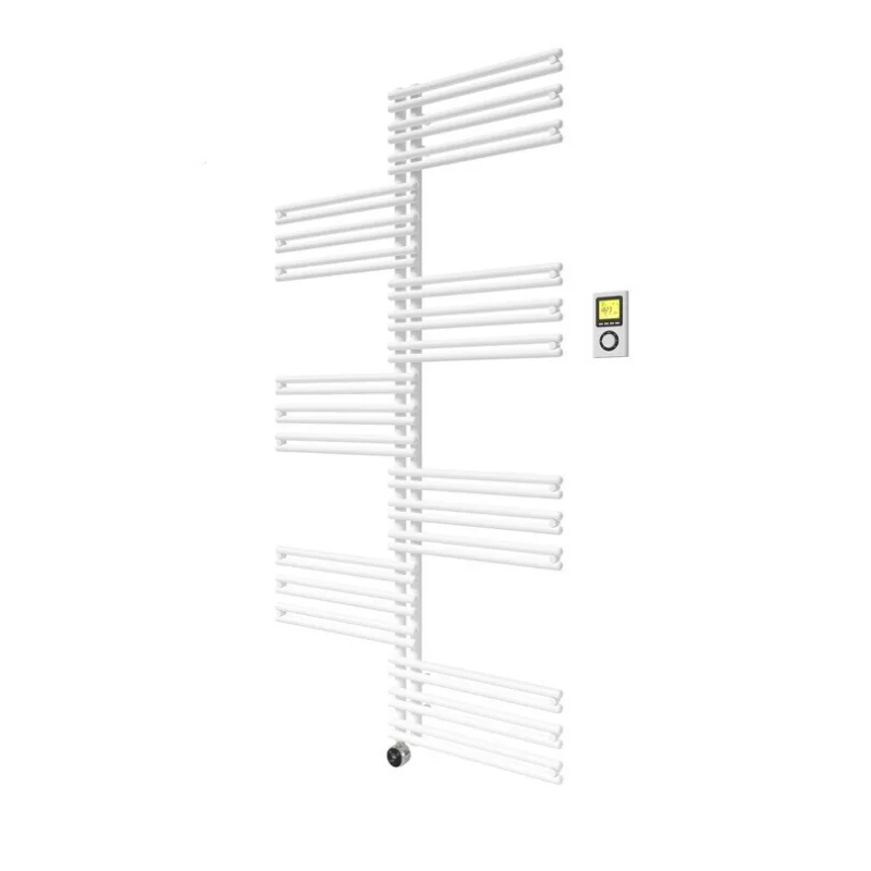 Seizoensaanbieding Radson Twist E elek. badkamerradiator 1194 x 910 RAL 9005 600 W