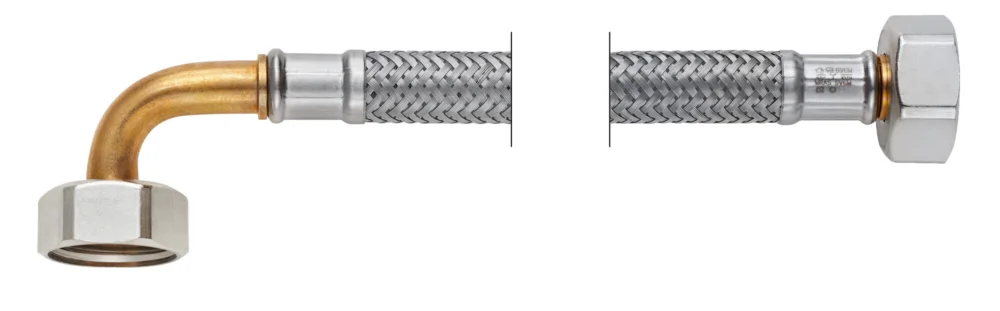 Voordeelprijs Neoperl Proflex flexibele slang 1/2" x 1/2" bi x bi 90° 1250 DN8
