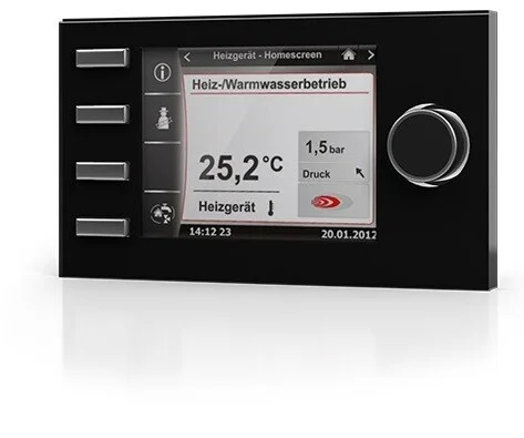 Wolf bedienmodule met buitenvoeler zwart BM-2 Favoriet