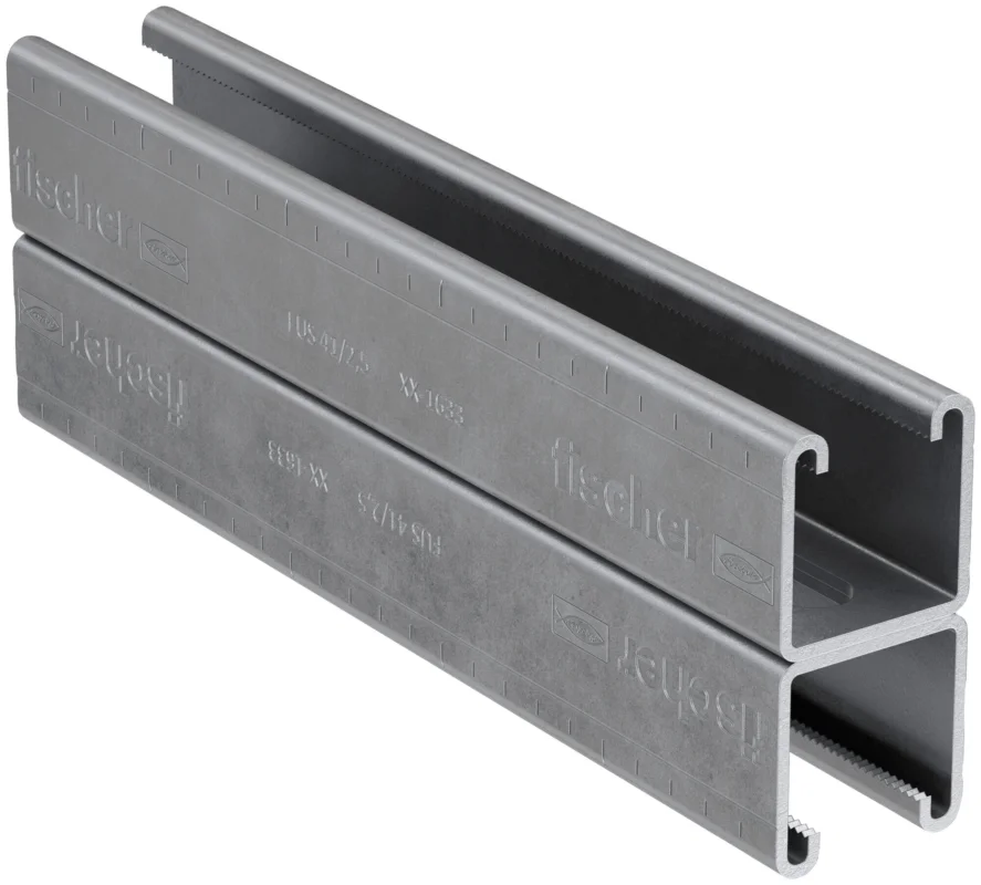 Must-Have Fischer FUS montagerail 41 staal therm. verzinkt 2,5 dubbel 6 m