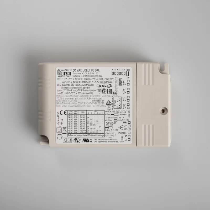 Prolumia LED driver CC 25-60W 0,35-1,05A 2-74V DA+0/1-10V TO Gratis Retour