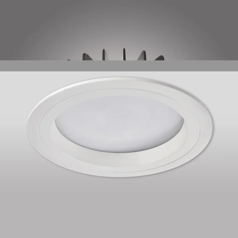 Finale Uitverkoop Prolumia LED downlight, 135mm, 13W, zwart, 100 gr, 4000K, vast, sparing 120mm