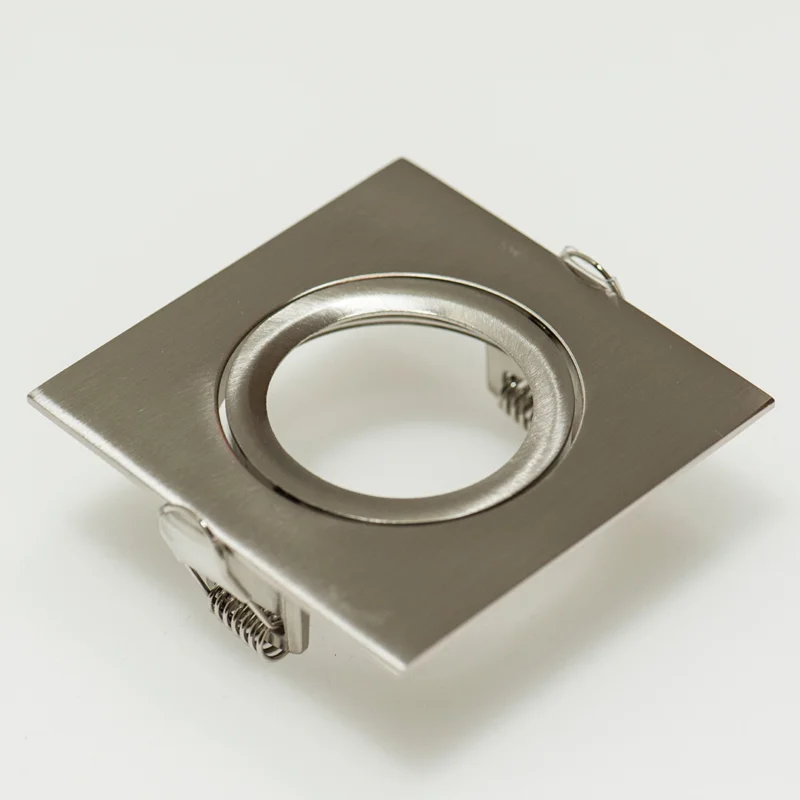 Favoriet Prolumia Downlight ring, vierkant 88(76)mm, geborsteld alum.