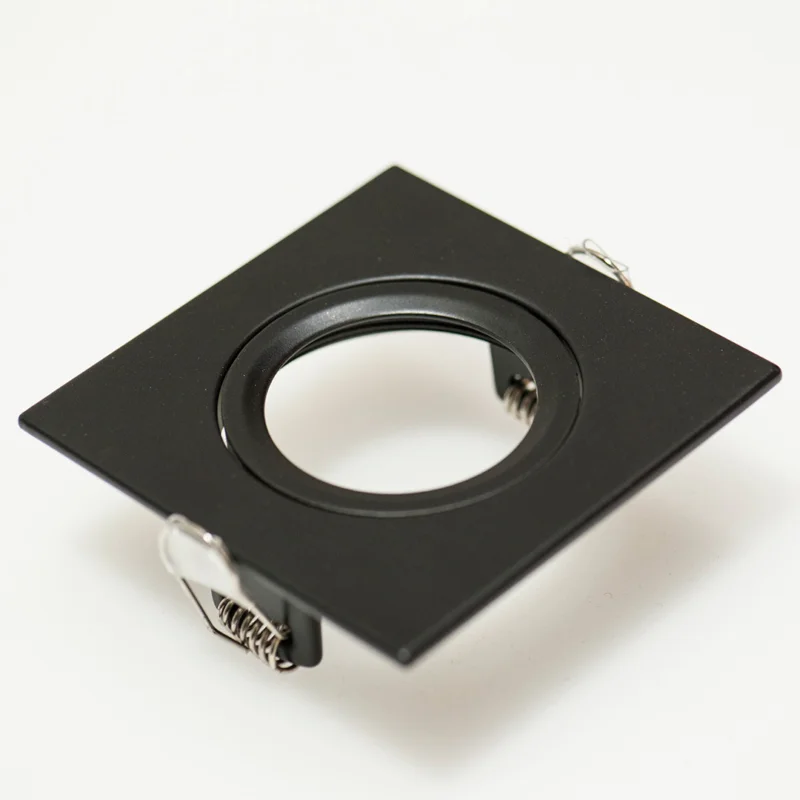 Prolumia Downlight ring, vierkant 88(76)mm, zwart Op = Op