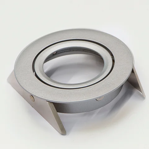 Prolumia Downlight ring, rond, 87(76)mm, zilver kantelbaar, met bladveren Lage Prijs