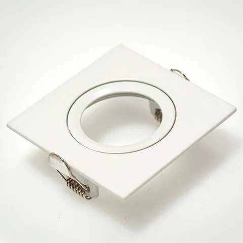 Laatste Kans Prolumia Downlight ring, vierkant 88(76)mm, puur wit kantelbaar