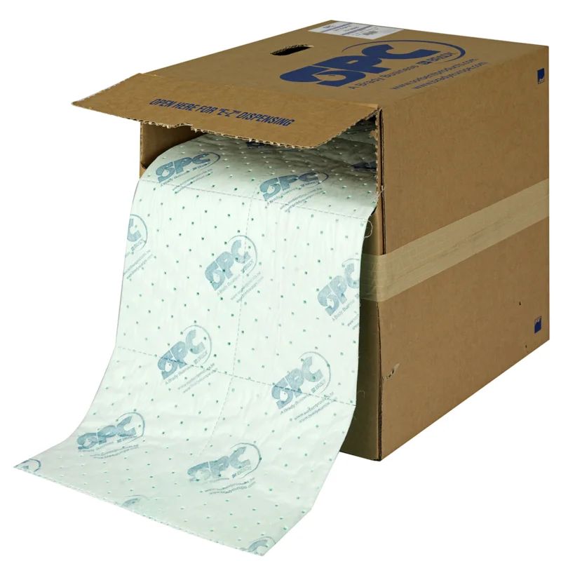 Snelle Levering Brady - Chemicaliën absorptiematerialen - ROL, 38 cm x 22 m, medium gewicht, dubbel geperforeerd en gebonden - UN15-DPS-E - 813846 - 86813846