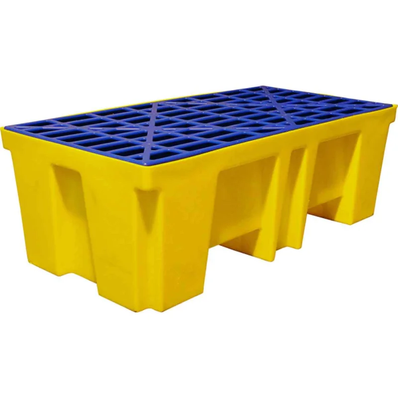 Actieprijs Brady - Opvangsystemen - OPVANGPALLET voor 2 vaten, 132 (L) x 66 (B) x 43 (H) cm, 260 liter - SC-DP2 - 813968 - 92001005