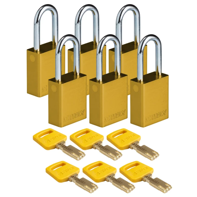Betaalbaar Lockout Hangsloten - ALU-YLW-38ST-KD6PK