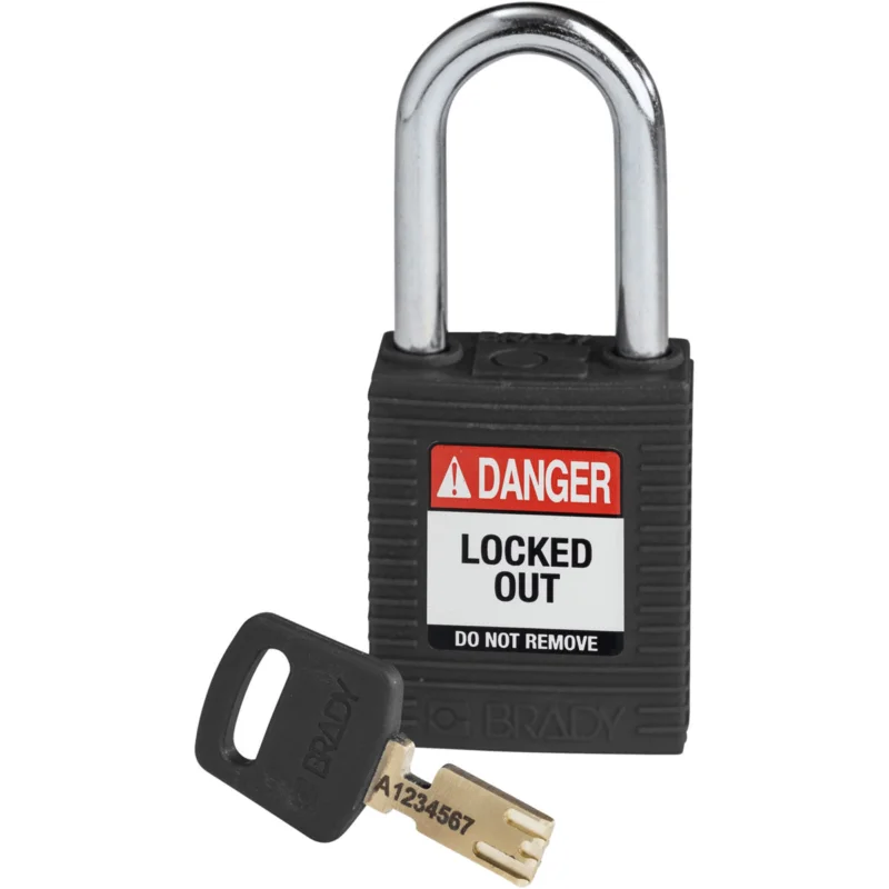 Brady - Hangsloten - SafeKey-hangsloten – nylon - NYL-BLK-38ST-KD - 150234 - 86150234 Tijdelijk Beschikbaar
