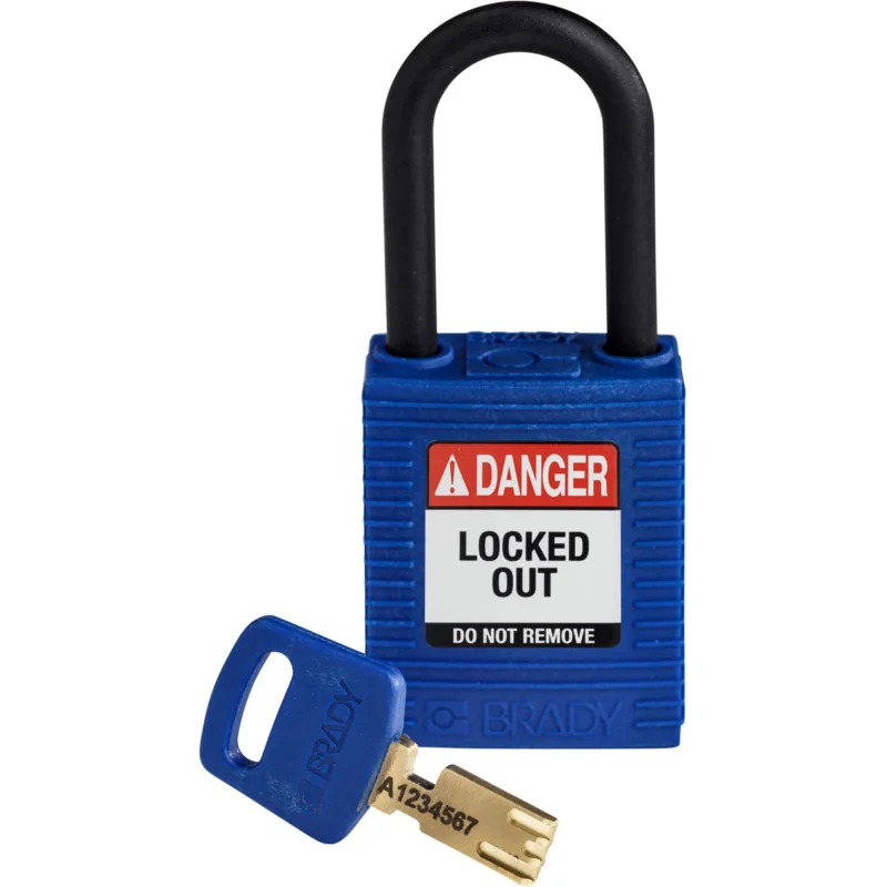 Brady - Hangsloten - SafeKey-hangsloten – nylon - NYL-BLU-38PL-KD - 150366 - 86150366 Laatste Kans