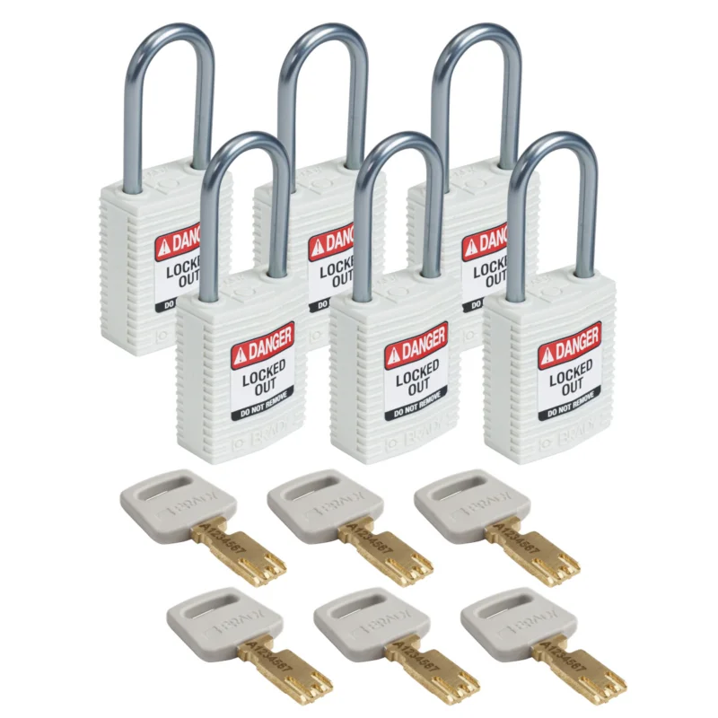 Betrouwbaar Lockout Hangsloten - CPT-WHT-38AL-KD6PK