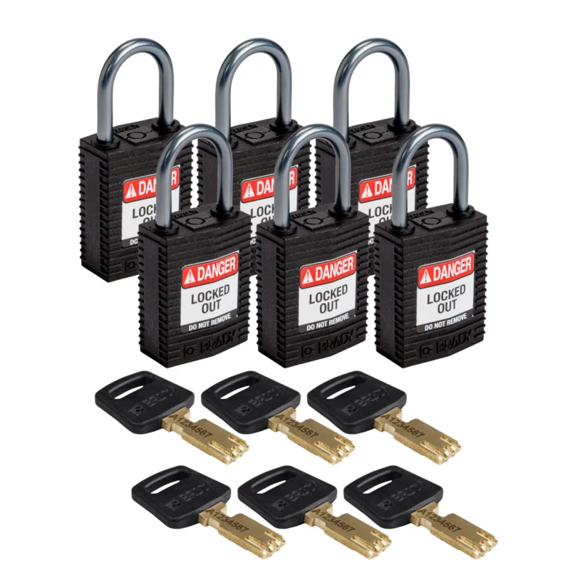 Superprijs Lockout Hangsloten - CPT-BLK-25AL-KD6PK