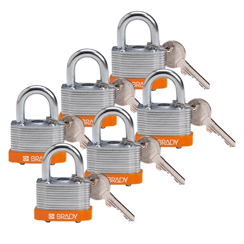 Bestseller Lockout Hangsloten - STEEL PADLOCK 20MM SHA KD ORANGE/6