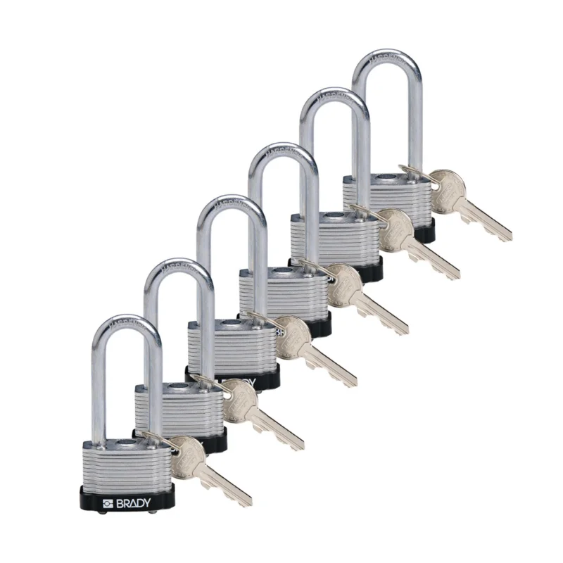 Shop Nu Lockout Hangsloten - STEEL PADLOCK 51MM SHA KD BLACK/6