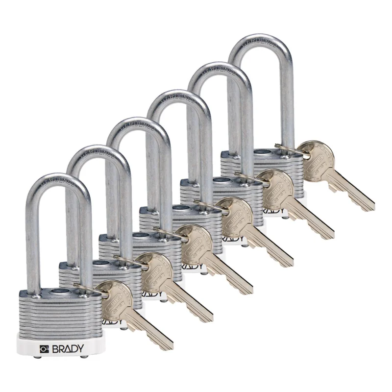 Bestseller Lockout Hangsloten - STEEL PADLOCK 51MM SHA KD WHITE/6