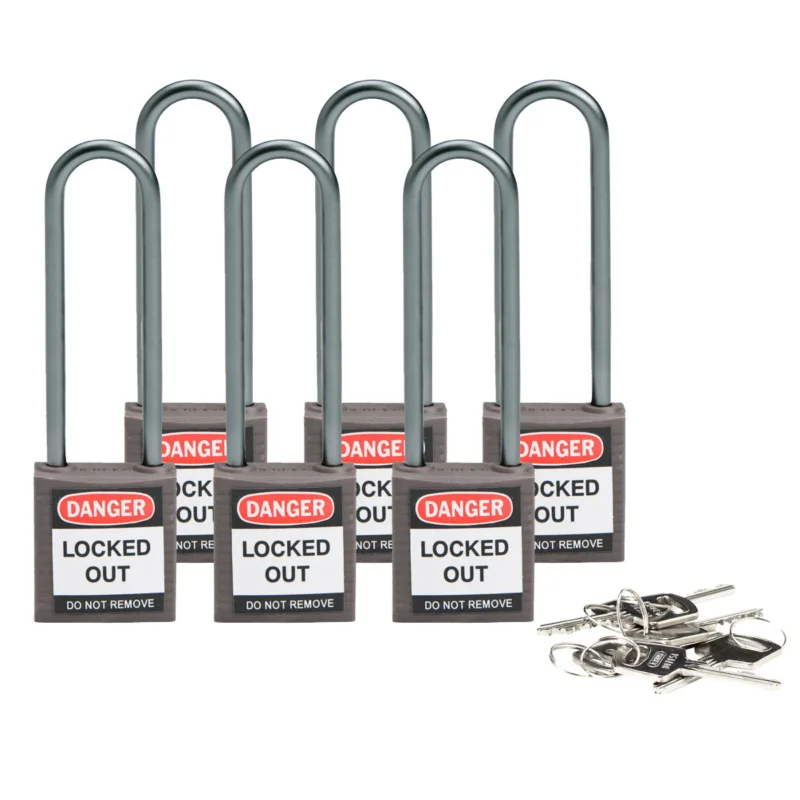 Betaalbaar Lockout Hangsloten - Compact safe padlock 75mm Sha KD Grey/6