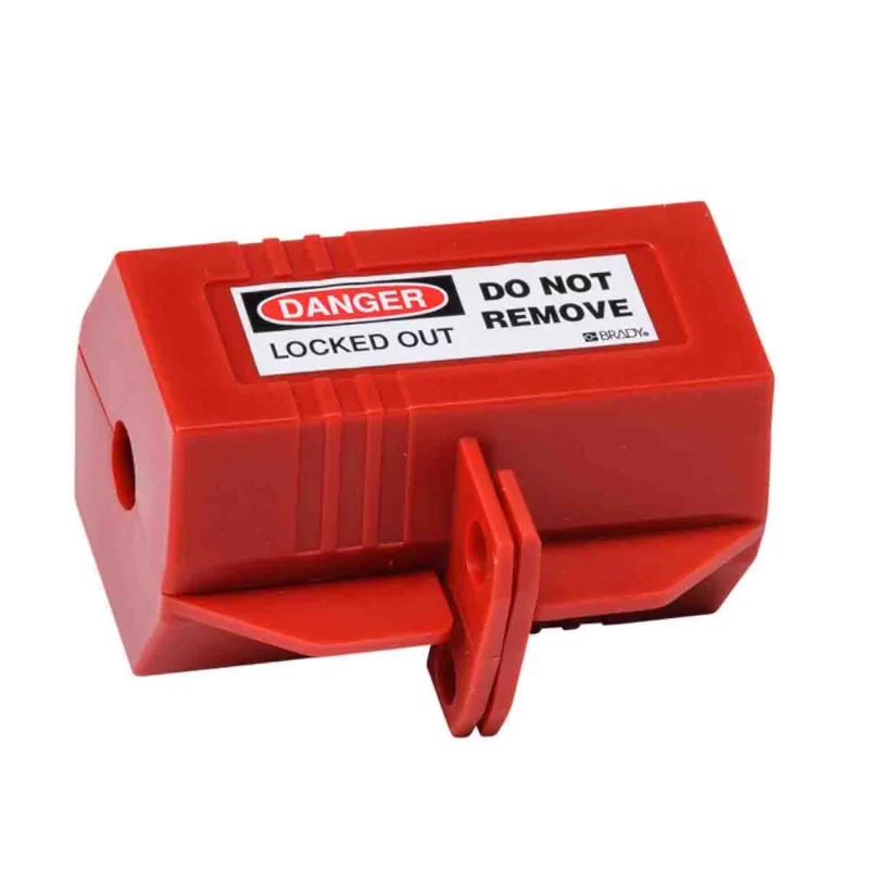 Brady - Lockout voor elektrische gevaren - Vergrendelingssysteem voor elektrische stekkers – klein - PLUG LOCKOUT 110 VOLT w/ DANGER LABELS - 065674 - 86065674 Finale Uitverkoop