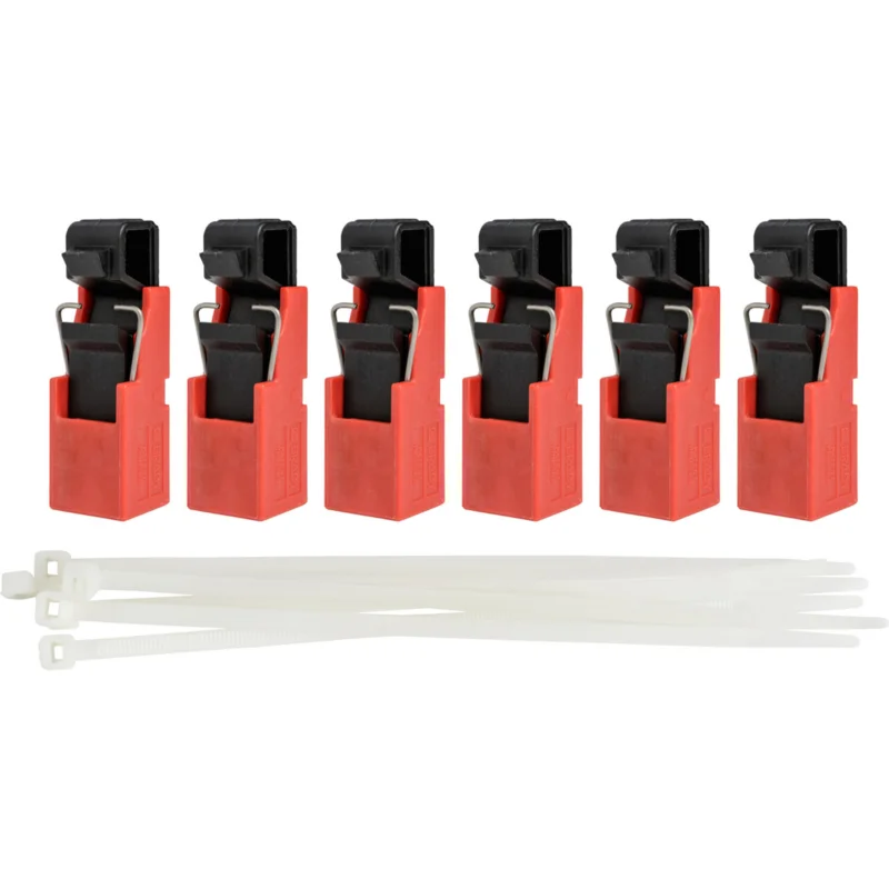 Brady - Lockout voor elektrische gevaren - TagLock-stroomonderbreker schakelaar - 6 stuks - TAGLOCK SWITCH W/HOLE CIRCT BRK LO PK6 - 148688 - 86148688 Gecertificeerd