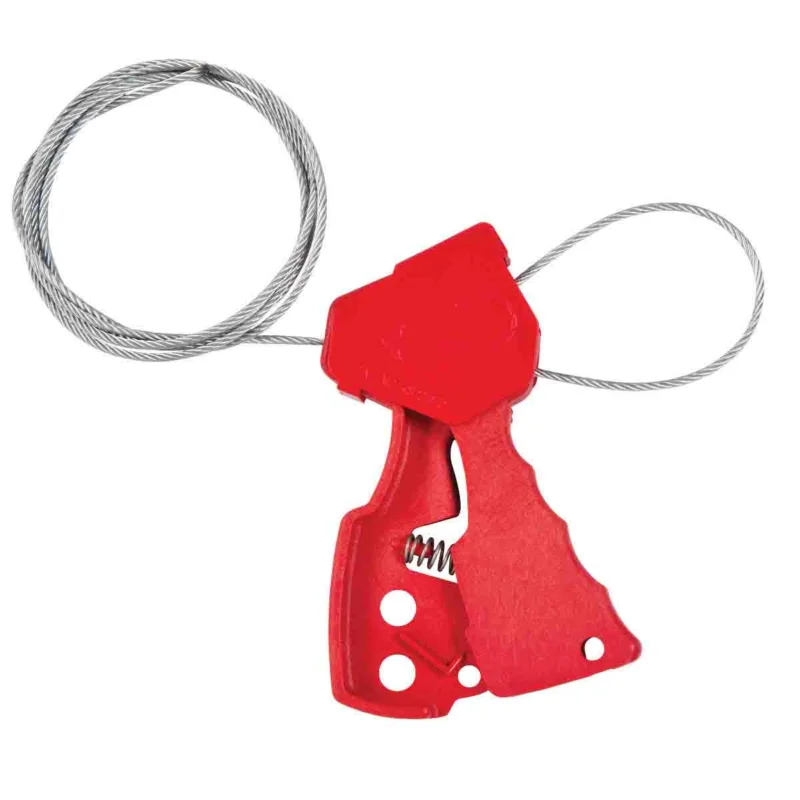 Brady - Lockout voor mechanische gevaren - Originele kabelvergrendeling - ASSY, CABLE L/O, RED 6‘ - 065318 - 86065318 Bestseller