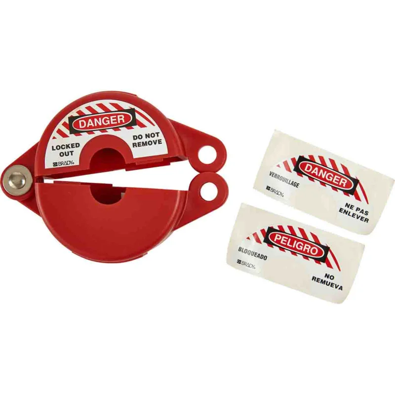 Brady - Lockout voor mechanische gevaren - Brady-vergrendelingssystemen voor handwielafsluiters - GATE VALVE LOCKOUTS GVLO 2.5-5 RED - 065561 - 86065561 Dagaanbieding