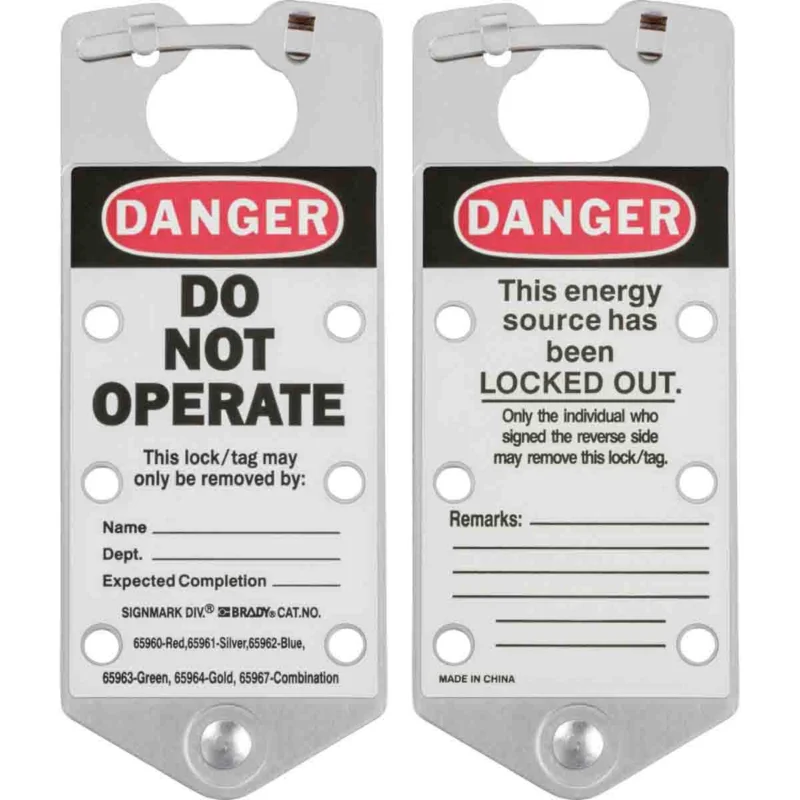 Beste Prijs Lockout accessoires - SILVER LABELLED LOCKOUT HASP ALUMINIUM