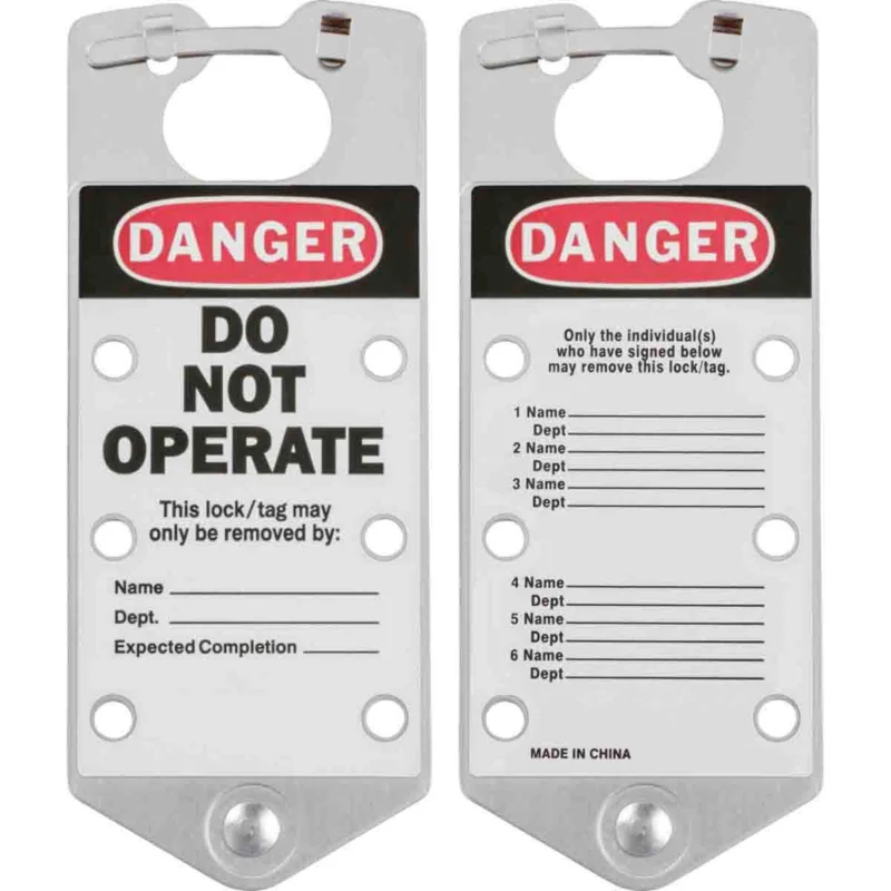 Rechtstreeks Van De Fabrikant Lockout accessoires - SILVER LABELED LOCKOUT HASPS