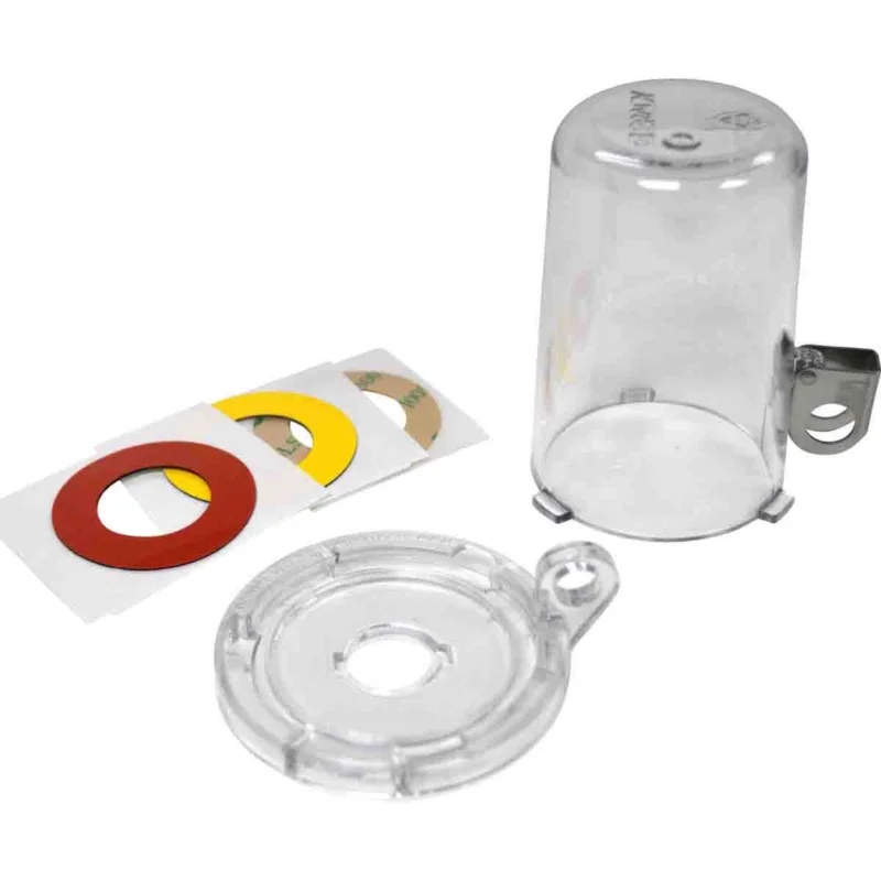Beperkt Aanbod Lockout accessoires - 16MM CLEAR PUSH BUTTON LO W/ TALL COVER