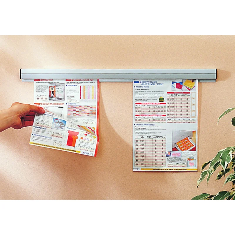 Betaalbaar Lockout accessoires - WALL DISPLAY RAIL 1180MM PVC GREY