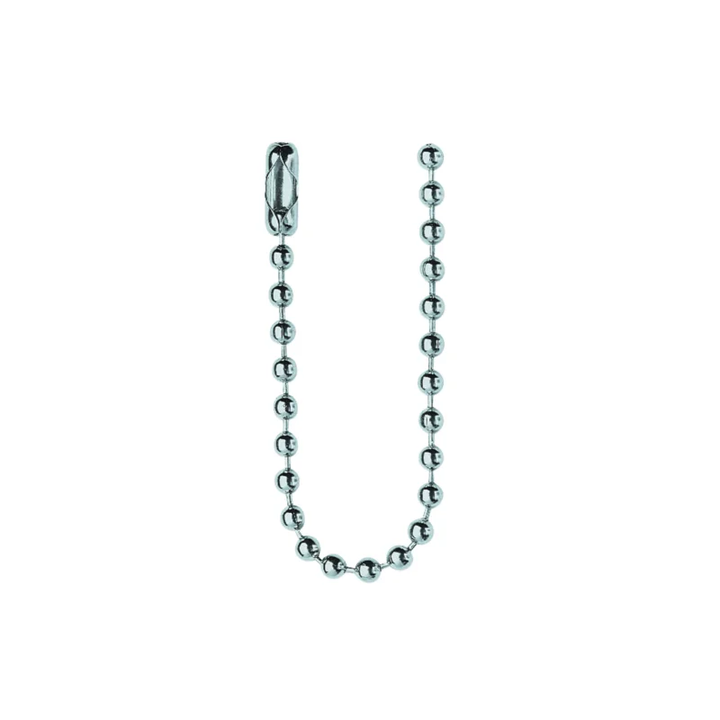 Shop Nu Brady - Accessoires leidingmarkering - Bevestigingsketting met kogeltjes in vernikkeld staal - BEADED LINK CHAIN L114MM NICKEL PK100 - 227120 - 86227120