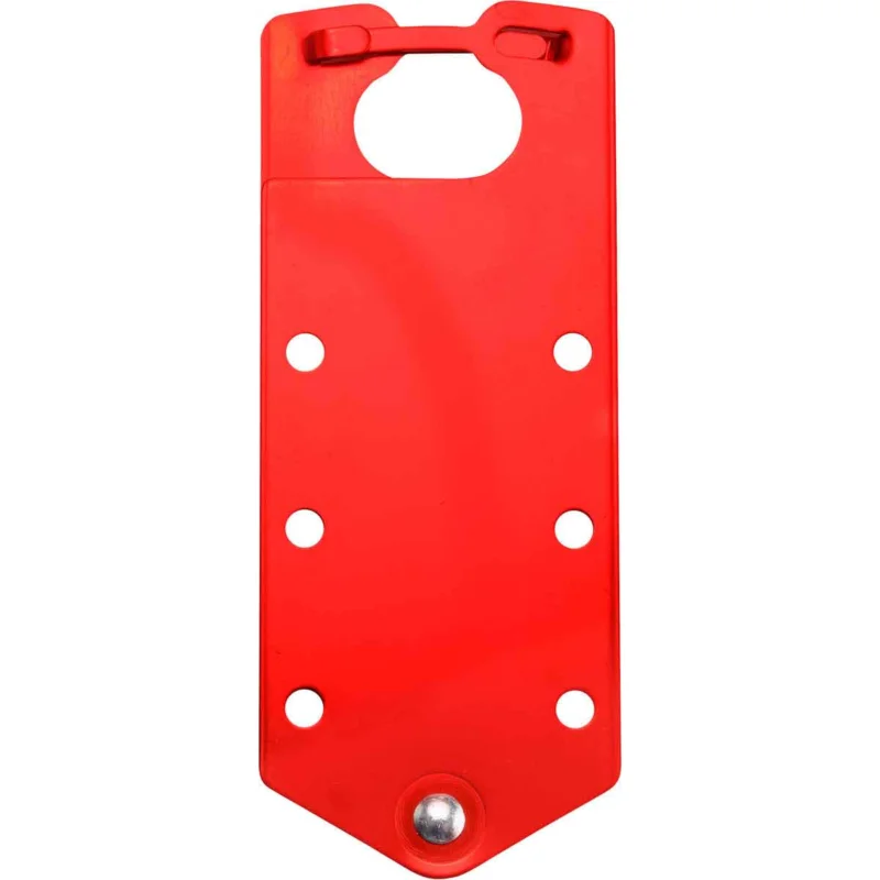 Brady - Accessoires Lockout Tagout - Blanco hangslotbeugels voor veiligheidsvergrendeling - BLANK RED ALUMINIUM L/O HASP - 265399 - 86265399 Veilige Betaling