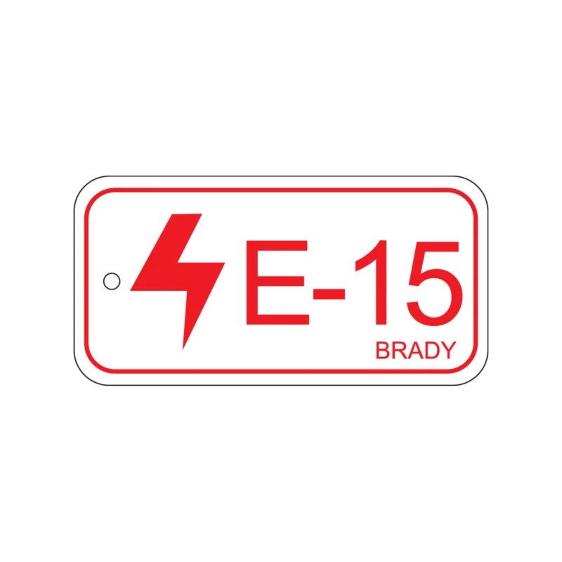Aanbieding Lockout Tags - Energy tag-E-15-75x38mm-PP/25