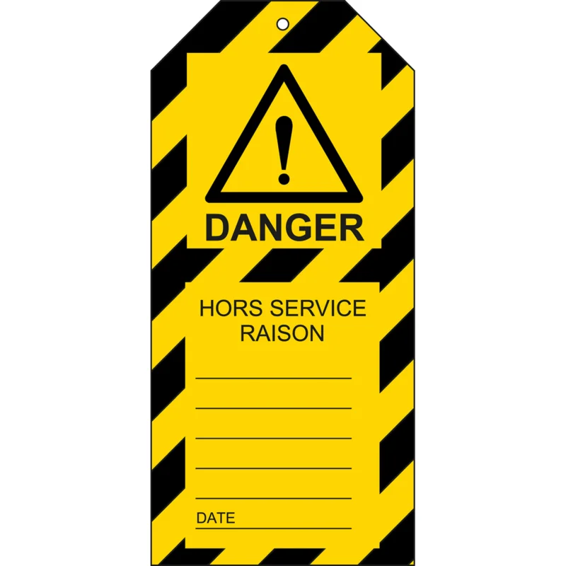 Beste Prijs Lockout Tags - TAG-F HORS SERVICE-75X160MM