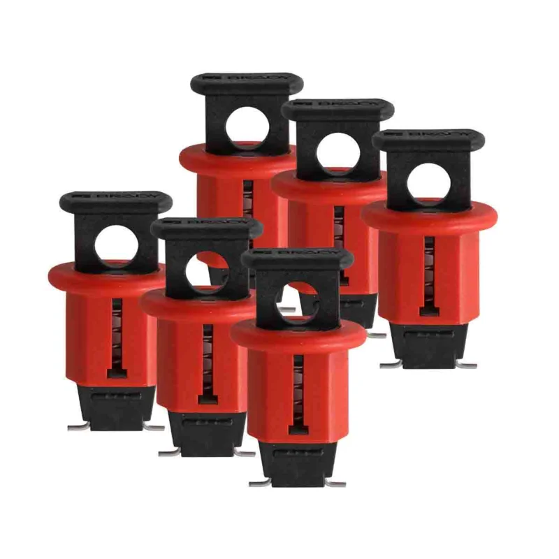 Brady - Lockout voor elektrische gevaren - Miniatuurvergrendelingssysteem voor stroomonderbrekers – Pin-Out Standard - ELEC. CIRCUIT BREAKER L/O EURO POS. PK6 - 090845 - 86090845 Favoriet