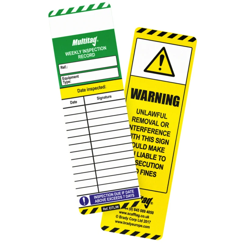 Aanbieding Scafftag Visual Tagging - MUL-GB-EITL-W-50