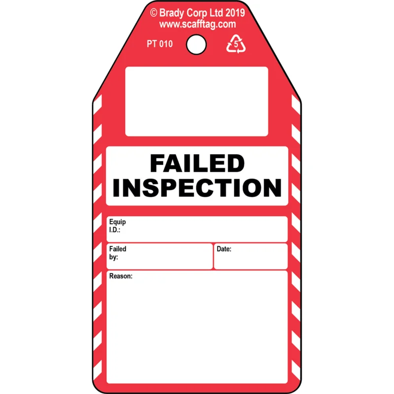 Rechtstreeks Van De Fabrikant Scafftag Visual Tagging - PROC-GB-PT 010-50