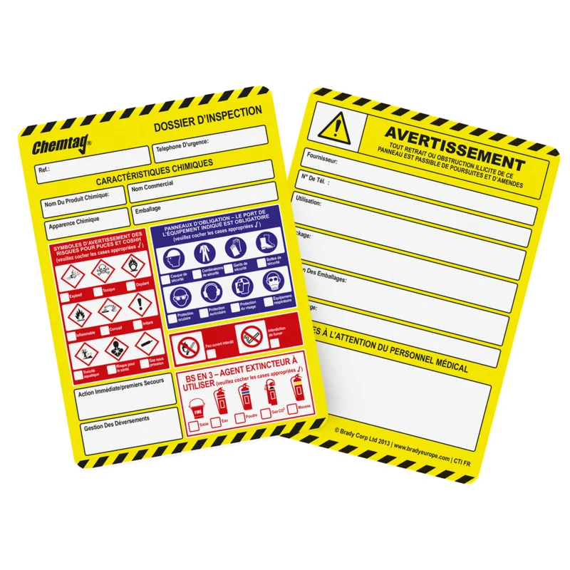 Tijdelijk Beschikbaar Scafftag Visual Tagging - CHEM-FR-CTI-STD-10