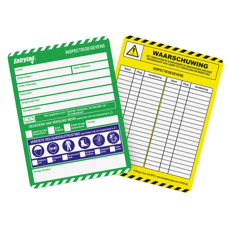 Scafftag Visual Tagging - ENT-NL-ETSI-STD-10 Beperkt Aanbod