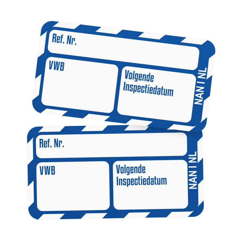 Scafftag Visual Tagging - NAN-NL-NAN-I-BL-20 Hoge Kwaliteit