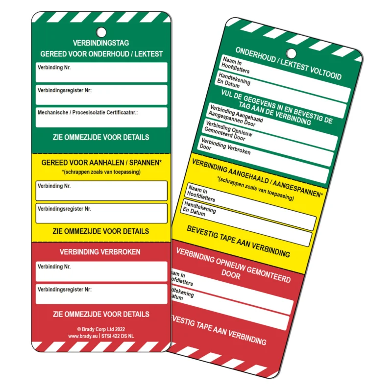 Betrouwbaar Scafftag Visual Tagging - ISO-NL-STSI-422DS-10