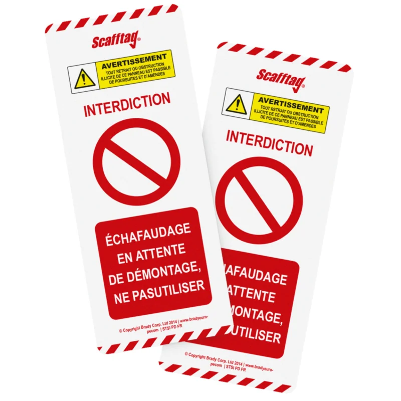 Scafftag Visual Tagging - SCAF-FR-STSI-PD-10 Rechtstreeks Van De Fabrikant