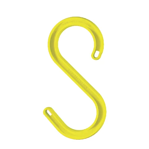 Uitverkoop Safety Hook 15" Plus Yellow - CS-15-PLUS-Y-FR-UV - MOQ 25pcs - Max. Load 300kg - Opening 72/120mm