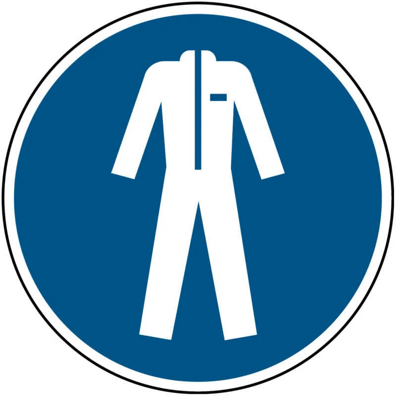 Actieprijs Brady - Gebodspictogram - ISO Veiligheidspictogram - Beschermkledij verplicht - M/M010/NT/TM-DIA315-1 - 198955 - 86198955