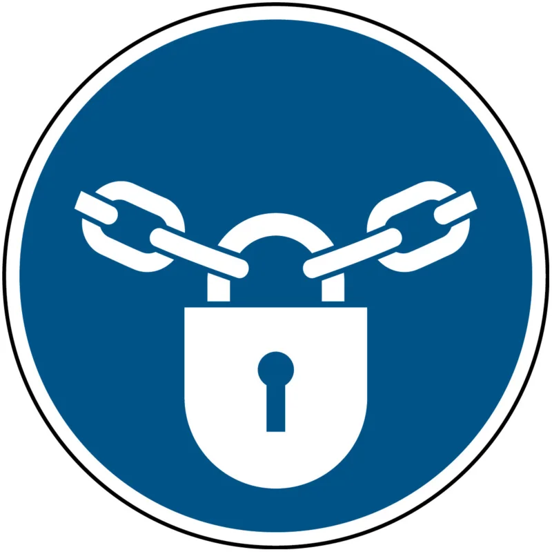 Brady - Gebodspictogram - ISO Veiligheidspictogram - Gesloten houden - M/M028/NT/TM-DIA200-1 - 199197 - 86199197 Tijdelijk Beschikbaar