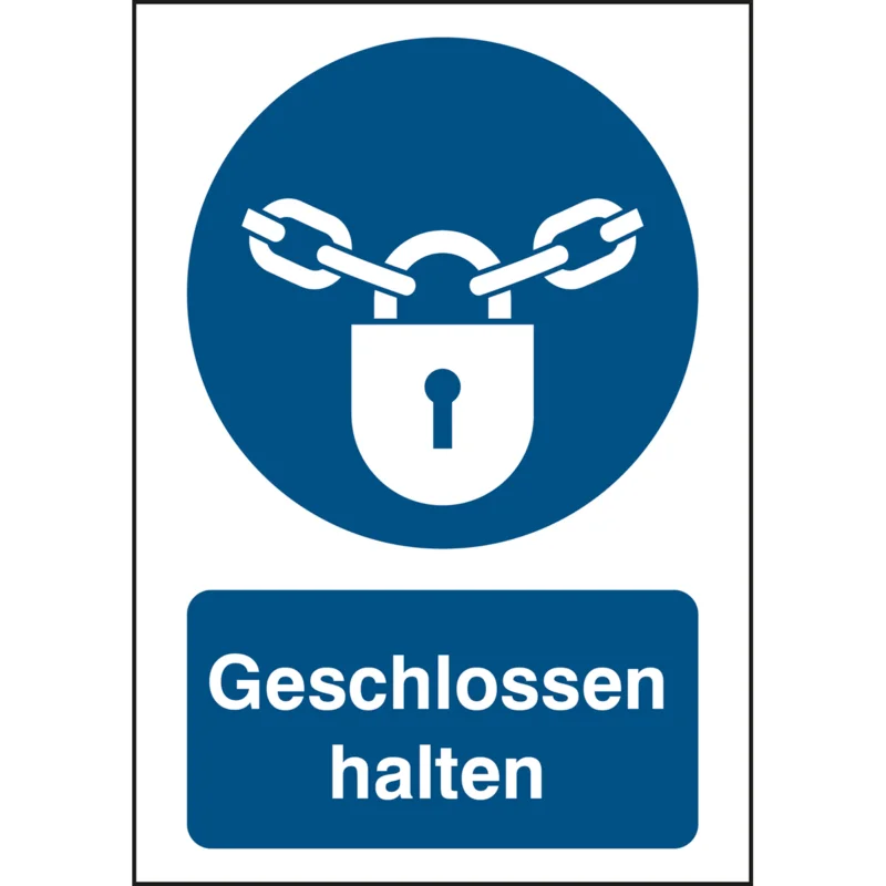 Brady - Gebodspictogram - ISO Veiligheidspictogram - Gesloten houden - M/M028/NL352/TWM-148X210-1 - 199791 - 86199791 Actieprijs
