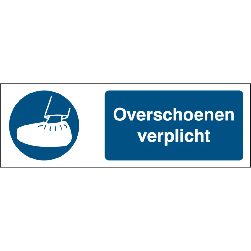 Beste Prijs Brady - Gebodspictogram - Gebodspictogram - Overschoenen verplicht - M/PIC280/NL351/TWM-450X150-1 - 199844 - 86199844