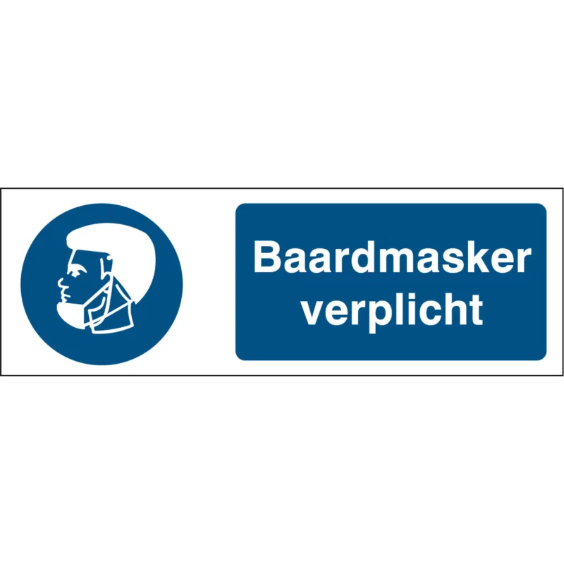 Brady - Gebodspictogram - Gebodspictogram - Baardmasker verplicht - M/PIC1200/NL354/TWM-150X50-1 - 199869 - 86199869 Shop Nu