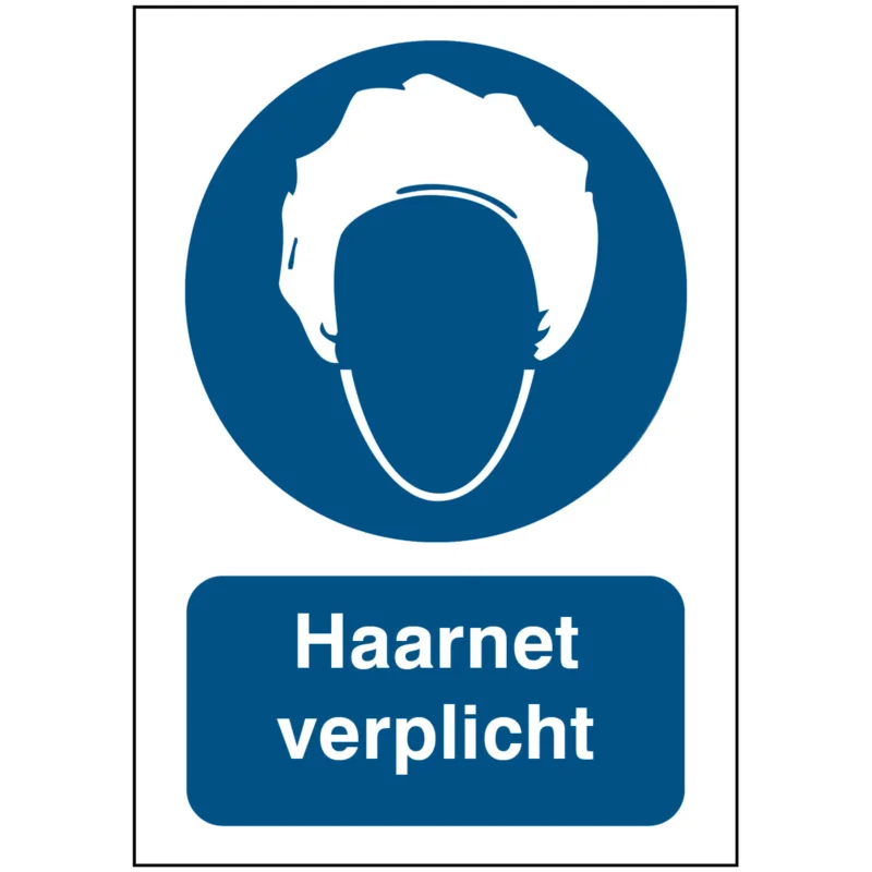Betrouwbaar Brady - Gebodspictogram - Gebodspictogram - Haarnet verplicht - M/PIC269/NL355/TWM-148X210-1 - 199926 - 86199926