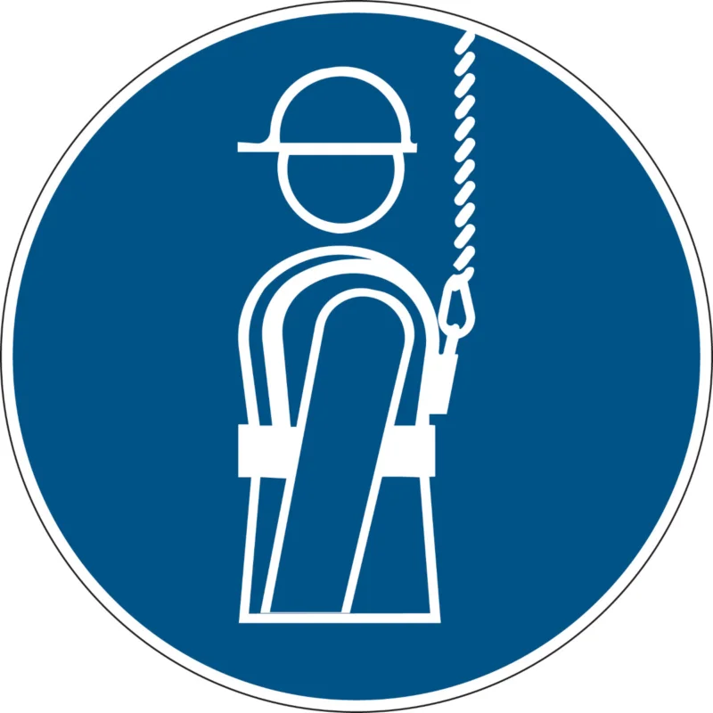 Alleen Vandaag Brady - Gebodspictogram - Gebodspictogram - Individueel veiligheidsharnas verplicht - PIC 627-DIA 200-B7541 - 223022 - 86223022